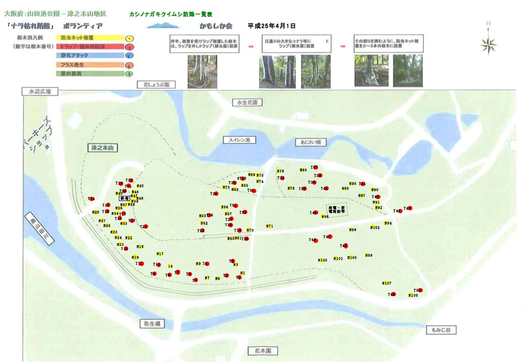 津之木山地区周辺