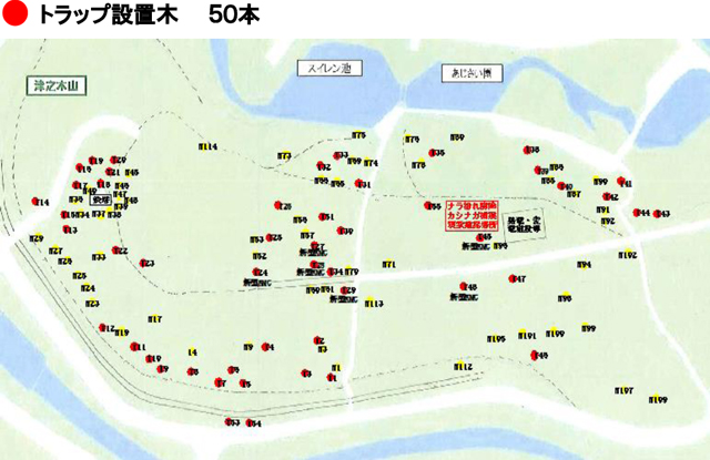 トラップ配置計画図