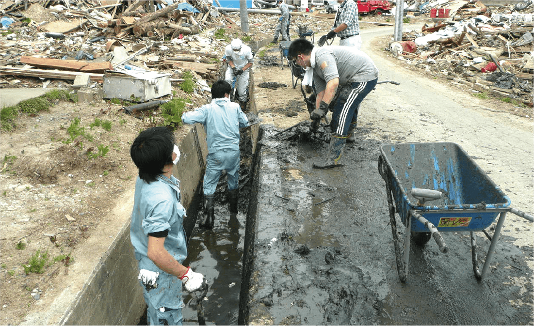 東日本大震災　災害ボランティア活動